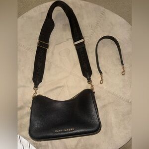 Marc Jacobs Black Leather Crossbody and a shoulder strap